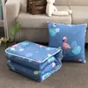 Almohada Colcha Cojín de Doble Propósito Colcha de Aire Acondicionado Almohada Lumbar para Coche Respaldo de Cama Sofá Almohada Colcha para Descanso de Mediodía en la Oficina