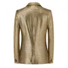2026 Comercio Exterior Talla Europea Moda Masculina Cuadros Oro Discoteca Moderno Europeo y Americano Discoteca Estudio Fotográfico Fiesta Traje de un Solo Botón
