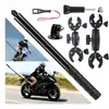 Cámara de Acción Montura para Bicicleta Motocicleta Soporte Antirrobo Giratorio Universal Disparo Pinza Fuerte Montura para Ciclismo
