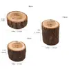 Adornos creativos para decoración del hogar, anillos para servilletas de boda, portavelas, estacas de madera, decoraciones para plantas suculentas, artesanías de madera