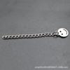 Clip de cadena extendida de acero inoxidable de 5 cm, clip colgante, colgante en forma de corazón, cadena de cola más pulsera de cadena larga, cadena de cola, accesorios de joyería DIY