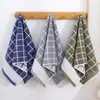 Toallas Sencillas a Cuadros, Suaves y Absorbentes, Toallas Faciales para el Hogar, Textiles de Uso Diario para el Hogar, Stock Listo del Fabricante al por Mayor