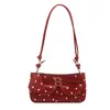 Bolsa Feminina de Ombro Único com Bolinhas Estilo Coreano 2026 Nova Bolsa de Mão com Personalidade Bolsa de Axila Bolsa Transversal Fashionável Doce para Mulheres