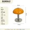 Lámpara de Mesa Creativa de Hongo de Lujo para Dormitorio, Lámpara de Calabaza de Diseñador de Alta Gama para Mesita de Noche, Luz Nocturna Decorativa para el Hogar, Lámpara de Mesa de Hierro