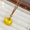 Atacado da Mesma Estilo da Loja de Ouro Areia Dourada Cabaça Giratória Bússola das Oito Joias Pingente Alta Retenção de Cor Colar Vajra do Estudante Imperial