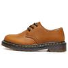 Primera Capa 1461 Zapatos Bajos Pequeños de Cuero para Mujer Cuero Genuino Crazy Horse Azul Talla Grande Botines Punta Redonda Zapatos Casuales de Trabajo para Hombres y Mujeres de Pareja