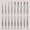 Bolígrafo de fototerapia japonés transfronterizo 12 Barra de sándalo Bolígrafo para uñas Bolígrafo especial para uñas Bolígrafo de ranura Bolígrafo de encaje Bolígrafo tallado