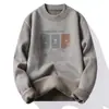 Suéter de Gola Redonda Transfronteiriço para Homens, Veludo Engrossado, Outono e Inverno Chenille Peça Única Camisa de Base Tricô de Veludo para Homens, Roupa de Inverno