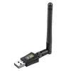 Tarjeta de red inalámbrica USB 1300Mbps Gigabit 5G de doble banda sin controlador wifi6 receptor inalámbrico para computadora al por mayor