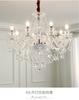 Lustre de cristal para sala de estar Luxo europeu elegante casa LED Villa americana Hall sala de jantar quarto escritório lâmpadas