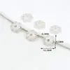 Contas Espaçadoras Flor Zircônia Cor Conservada Banhadas a Cobre com Ouro Real 18K Pulseira de Miçangas DIY Colar Espaçador Joias C21