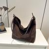 Grande Capacidade Fosco Retro Bolsa Feminina 2024 Nova Outono e Inverno Casual Ombro Bolsa de Compras Trabalho Viajante Bolsa Tote