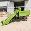 Remoção de esterco de curral veículo removedor de esterco a diesel levantamento hidráulico pá de três rodas coleta de esterco resíduos de esterco curral veículo removedor de esterco de quatro rodas