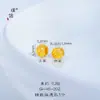 Pu Zuojiu Sin Desvanecimiento Oro Arena Accesorios DIY Patrón de Nube Propicia Cuentas Espaciadoras Cuentas de Copo de Nieve Accesorios para Pulseras de Cuentas Sueltas para Mujeres