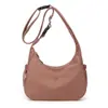 Bolsa Dumpling da Moda para Mulheres, Bolsa Pequena Versátil de Lona de Nylon Leve, Bolsa de Ombro e Transversal Versátil, Tendência