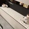 Mantel lavable de lujo y alta gama, impermeable, a prueba de aceite, resistente al calor, de cuero, adecuado para mesas de centro y mesas de comedor de sala de estar, almohadilla protectora termoaislante