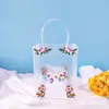 Bolsa Tote Transparente de Plástico PP Fosco Bolsa de Presente de Noivado de Alto Padrão Embalagem de Presente de Aniversário de Bebê Bolsa de Presente