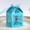 Exportação de festa de casamento europeia caixa de doces preto laser oco caixa de doces de casamento caixa de chocolate fábrica em estoque