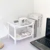 Prateleira de Armazenamento Espessa para Cozinha, Prateleira de Chão para Armazenamento de Banheiro, Prateleira Organizadora de Banheiro de Múltiplas Camadas, Prateleira de Armazenamento para Cosméticos de Mesa