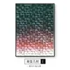 Pintura Decorativa Xadrez Colorido Abstrato Verde Azul Grande Pintura de Chão Mural de Luxo Leve Pintura Suspensa de Fundo para Sofá da Sala de Estar