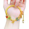 Jin Yan no se ha desvanecido en mucho tiempo.. Pulsera vietnamita Shajin con forma de mariposa, flor de amor, tulipán, libélula, borla, estilo chino, para mujer