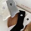 Calcetines cálidos para mujer, calcetines de media pantorrilla para otoño e invierno, calcetines largos para damas, color liso, sin costuras, lindos de dibujos animados, calcetines holgados, calcetines largos