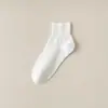 Meias Femininas de Verão Finas Antiodor Absorventes de Suor, Meias para Gestante 100% Algodão Sem Costura com Barra Solta, Meias Respiráveis Esportivas Casuais, Meias Zhuji