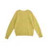 Suéter de Punto de Lana 100% Australiana, Cuello Redondo, Otoño Brillante, Multicolor, Holgado, Suave y Esponjoso, para Mujer