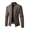 2024 Comércio Exterior Transfronteiriço Amazon Tricô Chenille Outono e Inverno Gola Alta Casual Cardigan Suéter Masculino