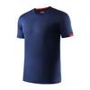 Camiseta de manga curta com gola redonda e secagem rápida, logotipo personalizado impresso, verão, respirável, corrida, fitness, esportes, top com estampa de figura