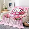 Sinceramente Manta de Franela para el Hogar Estilo Bestia Sanrio Hello Kitty Manta para Sofá Manta para Siesta en la Oficina