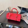 Bolso Cilíndrico Portátil de Nicho Transfronterizo para Axila para Mujer 2025 Nueva Moda Retro Bolso de Hombro Único Cruzado Bolso Casual para Commuter