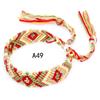 Pulseras Tejidas de Venta Caliente Europeas y Americanas, Pulseras de Amistad Arcoíris Hechas a Mano Estilo Étnico Nepalí, Joyería al por Mayor