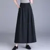 Elegantes culottes de pierna ancha para mujer, nuevo estilo otoño 2026, de cintura alta, fluidos, corte holgado, pantalones casuales cropped