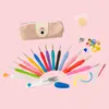 Juego de Ganchillos Amazon Colorido Mango Suave Tpr Ganchillo de Aluminio DIY Lana Ganchillo Barba Bolsa Set
