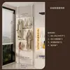 Estantería de almacenamiento para baño con panel perforado para ventanales, diseño de suelo a techo, no requiere taladrar. Organiza gel de ducha y artículos de tocador.