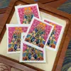 Thangka Zangkilaam Tarjeta 4x5 Corazón de Rekang Xizang Nepal Pintado a Mano Puro