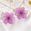 Pendientes Geométricos de Pétalos de Flor Súper Hada, Modernos y Exagerados, Aretes de Tachuela Estilo Juvenil, Frescos y Dulces, Venta al por mayor de Pendientes de Gama Alta