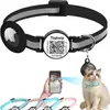 Collar Anti-pérdida para Gatos Nuevo Transfronterizo Localizador Inteligente de Código QR para Mascotas Cubierta Protectora para Collar de Gato Airtag en stock