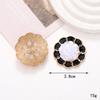 Yilian novo estilo Chanel flor de pérola com gota de óleo acessórios de joias diy capa de celular material de beleza acessórios para sapatos com furo