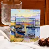 Imanes para Refrigerador de Pinturas Famosas del Mundo Pintura al Óleo Creativa Van Gogh Noche Estrellada Amanecer Impresionismo Arte Nórdico Ins Decoración Magnética