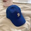 Gorra de Béisbol Estilo Coreano Circunferencia de Cabeza Grande Mostrando la Cara Gorra Pequeña para Hombres y Mujeres Parejas Moda Versátil Letra R Gorra de Pico Venta al por Mayor