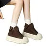 Botines para Mujer 2026 Nuevo Otoño Suela Gruesa Maillard Retro Cremallera Lateral Van Genial con Faldas Zapatos de Caña Alta para Mujer