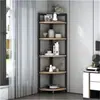 Mueble de esquina para sala de estar mueble de esquina para dormitorio estante de almacenamiento triangular estante de esquina con arco gabinete triangular estante de esquina para cocina