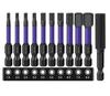 Cabeza de destornillador neumático de vaso hexagonal de grado industrial S2 magnético fuerte fósforo negro lote antioxidante S2 magnético fuerte fósforo negro 50L
