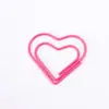 Clips de Papel Metálicos de Colores en Forma de Corazón, Lindos Marcapáginas de Oficina de Forma Irregular, Clips de Papel para Encuadernación
