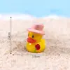 Nuevo producto transfronterizo: adorables figuras de patos de boda con temática de pareja, lindas decoraciones de patitos, accesorios para manualidades, adornos para paisajes en miniatura y pequeñas decoraciones de escritorio