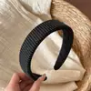 Diadema de esponja con estampado de lunares vintage para realzar la coronilla, versátil para lavarse la cara, peinarse y para el trayecto diario, con un toque de alta gama