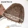 Gorro bohemio con decoración de concha hueca para mujer, transpirable y favorecedor para el rostro, gorro de malla holgada para primavera y verano, moderno