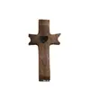 Juguete de Madera para Aliviar el Estrés Cruz de Madera Regalo de Ánimo Herramienta de Madera de Bolsillo para Aliviar el Estrés Cruz para Aliviar el Estrés